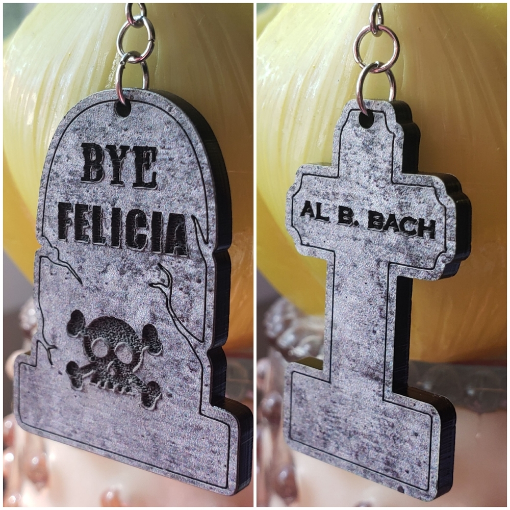 🪦 Tombstone earrings